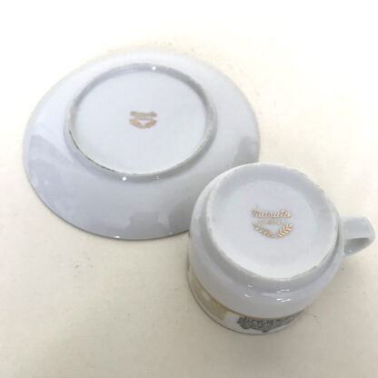 建物柄のcup&saucer